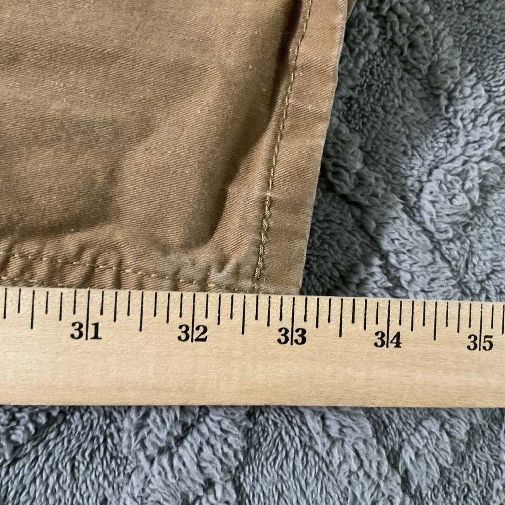 Levis 505 Jeans Mens 36x34 (36X 33) Stretch Regular Straight Leg Brown Casual